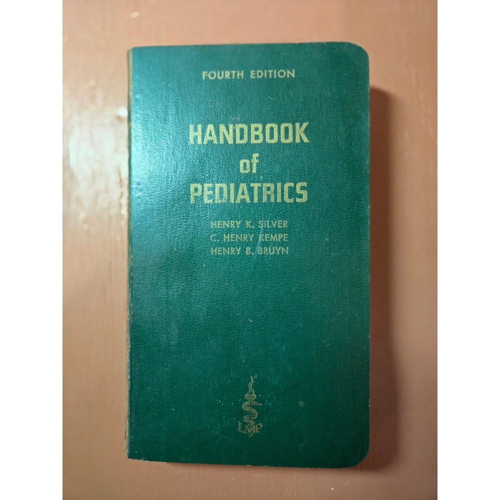 Vintage 1961 Handbook of Pediatrics Fourth Edition Lange Medical Publications